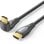 Cable HDMI Vention ALR 2m Acodado 4K Chapado en Oro PVC Negro