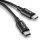 Cable USB-C NGS Zyro 60W-1 Negro 1m Carga Rápida 480 Mbps PVC