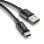 Cable USB NGS ZYRO-AC Black 1m USB-A a USB-C 15W 480Mbps PVC