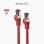 Cable de red Nanocable 10.20.2000-L25-R Cat.8.1 SSTP 0,25 m Rojo LSZH