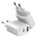 Caricatore Leotec LECSPH30W2W GaN 30W 1xUSB-C PD 1xUSB-A Bianco