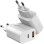 Caricatore Leotec LECSPH30W2W GaN 30W 1xUSB-C PD 1xUSB-A Bianco