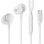 Kopfhörer NGS Cross Step White kabelgebunden USB-C In-Ear mit Mikrofon Weiß