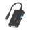 Convertidor de señal Aisens A109-0954 USB-C a DVI HDMI VGA 4K 15cm Negro