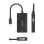 Convertidor de señal Aisens A109-0954 USB-C a DVI HDMI VGA 4K 15cm Negro
