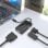 Convertidor de señal Aisens A109-0954 USB-C a DVI HDMI VGA 4K 15cm Negro