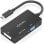 Convertidor de señal Aisens A109-0954 USB-C a DVI HDMI VGA 4K 15cm Negro