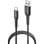 Cable USB NGS KNOT-AC USB-A a USB-C 1m carga rápida nylon trenzado negro