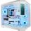 Boîtier de jeu Mars Gaming MC-3TCORELCDM Micro-ATX avec écran IPS 7,2" et triple verre trempé, blanc