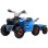Homcom Quad Eléctrico Para Niños Con Remolque 106x41,5x48,5 Cm Azul