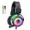 Auricolari Dam Electronics V8 con cavo Jack 3,5 mm e USB RGB Gaming con microfono e LED multicolore Neri