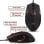 Souris Dam Electronics C-16 Filaire USB 10000 DPI RGB 12 Boutons Noir Poids Ajustable