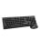 Teclado y ratón Dam Electronics CMK-326 inalámbrico 2.4G 1600 DPI negro ergonómico