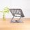 Support pour ordinateur portable TooQ PH-DAFNE-G rotation 360°, acier, 11''-17'' gris foncé