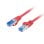 Netzwerkkabel Lanberg PCF6A-10CC-0025-R Cat6a 0,25 m S/FTP Rot