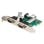 Tarjeta de Red Digitus PCIe 2x RS232 128000 bps Interfaz Serial Bajo CPU