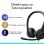 Logitech H390 Auriculares Estéreo con Micrófono con Supresión de Ruido USB-C + Brio 100 Webcam FullHD