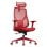 Silla de oficina ergonómica Sense7 Moyo ajustable roja con reposabrazos 3D y respaldo de malla