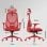 Silla de oficina ergonómica Sense7 Moyo ajustable roja con reposabrazos 3D y respaldo de malla