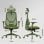 Silla de oficina ergonómica Sense7 Moyo Verde, ajuste 3D, malla transpirable, hasta 150 kg