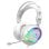 Auricolari Spirit of Gamer Pro H6 cablati Stereo Gaming RGB rimovibile Microfono Bianchi