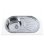 Fregadero Edesa K2 SE 84 1C1E Reversible Lavabo sobre-encimera 840x440 mm