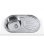 Fregadero Edesa K2 SE 84 1C1E Reversible Lavabo sobre-encimera 840x440 mm