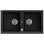 Fregadero Teka Stone 90 B-TG 2C V.auto Negro 2 Cubetas Sintético 90 cm