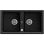 Fregadero Teka Stone 90 B-TG 2C V.auto Negro 2 Cubetas Sintético 90 cm