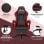 Vinsetto Silla Gaming De Cuero Pu Reclinable 135° Altura Ajustable Negro Y Rojo
