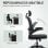 Homcom Silla De Oficina De Malla Con Soporte Lumbar Y Altura Ajustable Negro