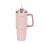 Flamingueo Gobelet Isotherme 0,9L Rose Acier Inoxydable avec Anse et Paille