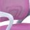 Silla de Escritorio Adec Line Rosa con Apoyabrazos y Altura Regulable 90-102x60x60 cm
