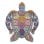 Dam Electronics Puzzle en bois DIY silhouette tortue A5 multicolore