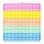 Dam Electronics Bubble Pop It 20cm Quadrat Multicolor Sensory Spielzeug Silikon