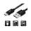 USB-Kabel Akashi ALTCABUSBCBLK 1 m USB-A auf USB-C Schwarz