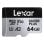 MicroSD Lexar Professional SILVER PLUS 64GB Pack 2x UHS-I V30 205MB/s resistente