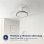 Ventilatore da Soffitto con Luce Origial AirBliss Ceiling 30W 122cm 6 Velocità Pale Retrattili Telecomando