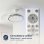 Origial AirBliss Ceiling Retractable Dim Ventilador de Techo con Luz Regulable Aspas Retráctiles 122cm Blanco