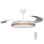 Ventilador de Techo con Luz Origial AirBliss Ceiling Retractable 30W 106cm Motor DC 6 Velocidades Aspas Retráctiles Mand