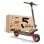 Patinete eléctrico Zwheel ZWolf 500W Autonomía 50km Ruedas 10" Off Road Doble suspensión Gris-rojo