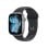 Apple Watch Series 11 GPS NFC 42mm OLED Grau Schwarzes Armband S/M Wasserdicht IP6X SpO2 Pulsuhr SOS