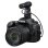 Microfone Canon DM-E100 3,5 mm unidirecional compacto sem bateria