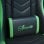 Vinsetto Silla Gaming De Cuero Pu Reclinable 135° Altura Ajustable Negro Y Verde