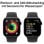 Apple Watch Series 10 4G LTE Bluetooth GPS NFC 42mm OLED Schwarz S/M Wasserdicht IP68 Pulsmesser Schlaftracking SOS
