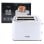 Grille-pain Italian Design Dual 700W blanc acier 2 tranches 7 niveaux