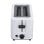 Grille-pain Italian Design Dual 700W blanc acier 2 tranches 7 niveaux