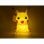 Nachtlicht Teknofun Pikachu LED tragbar Schwarz-Gelb Batterie USB