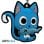 Llavero Abysse ABYKEY102 Figura Fairy Tail Azul PVC 49 mm
