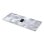 Tapis de souris ENDORFY Crystal Onyx White XL antidérapant bord renforcé